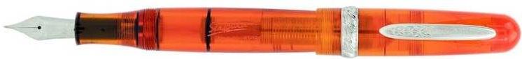 Etruria Rainbow - Stipula Clear Orange Ltd Edition Fountain Pen Steel,Titanium or 14K Nib